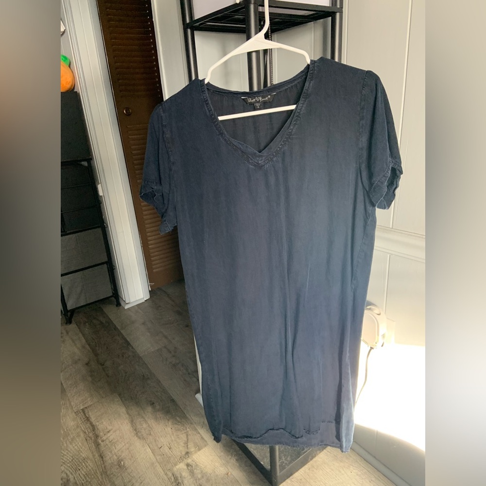 Dark blue denim sundress. Size Small